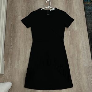 Black dress with tassels